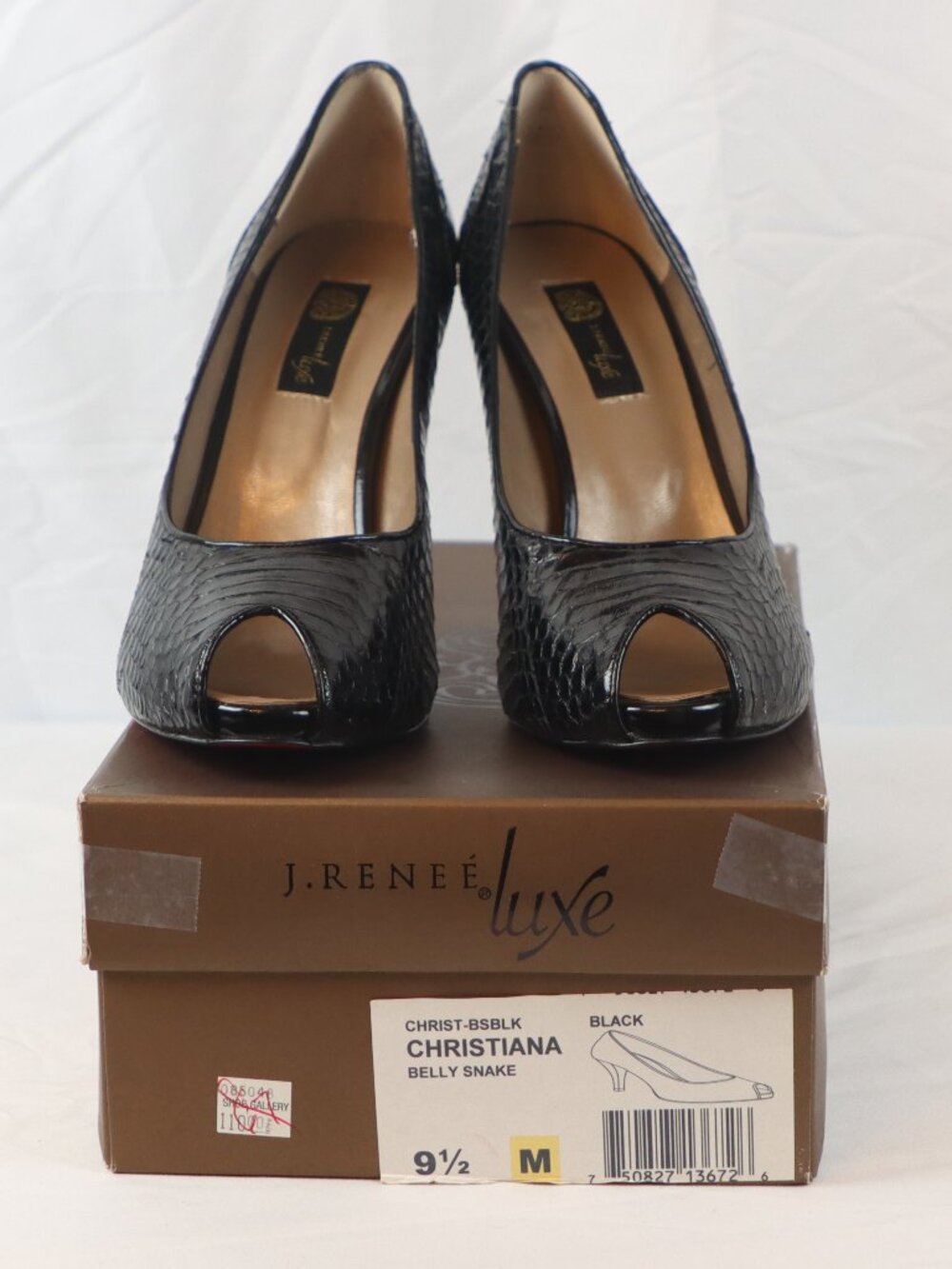 Stunning J. Renee Luxe Size 9.5 Black Heels - Picture 2 of 6